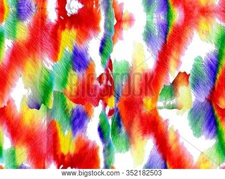 Watercolor Ethnic Design. Rectangle Geo Rapport. Ethnic Seamless Pattern. Kilim Native Background. I