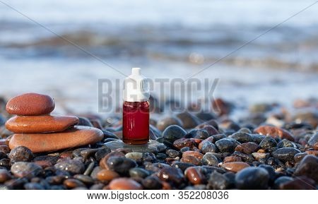 Medication, Brown Bottle -  Fitotherapy. Help With Illness, Herbal Medicine.
