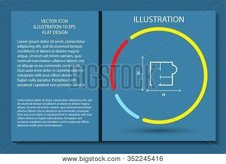 House Size Iconvector Icon , Lorem Ipsum Flat Design