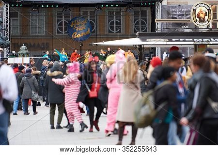 Munich, Germany - February 23, 2020: The Group From The Dance School Wolfgang Steuer Animated The Ma
