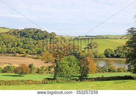 River Dart and Dart Valley in Autumn