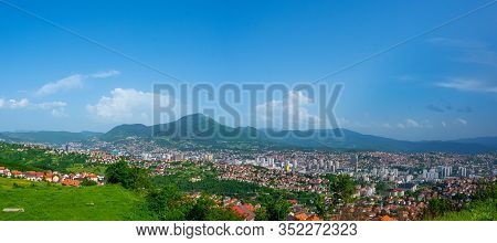 Panoramic View Of The Sarajevo Bosnia And Herzegovina Capital