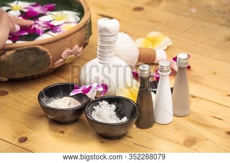 Spa Hand Massage Therapy Relax Treatment In Spa Salon. Happiness Beauty Skin Organic Massage Wellnes