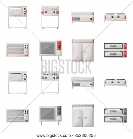 Vector Illustration Of Domestic And Appliances Icon. Set Of Domestic And Furniture Vector Icon For S
