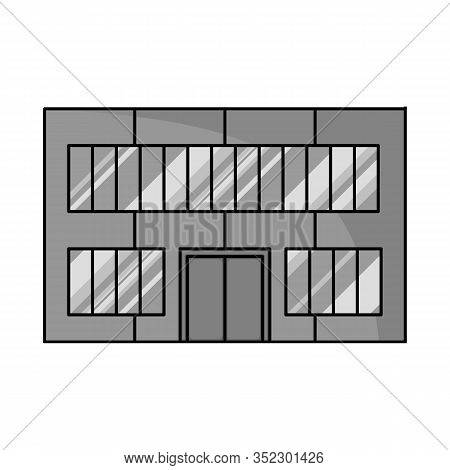 Vector Illustration Of Shop And Modern Sign. Set Of Shop And Facade Stock Symbol For Web.