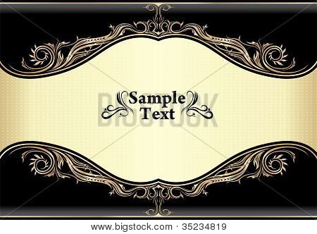 Design del telaio oro vintage