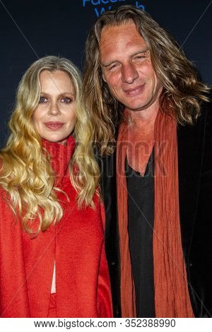 Kristin Bauer van Straten and Abri van Straten arrive at the 