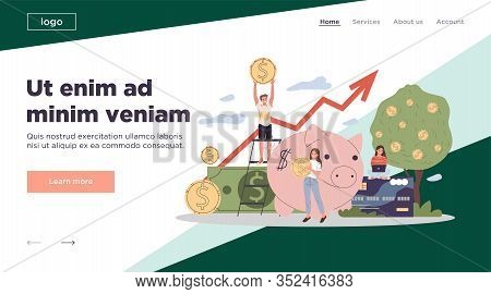 Business People Investing Into High Potential Project Vector Illustration. People Taking Online Cred
