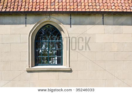 Kilise duvar ile bir pencere