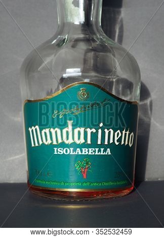 Turin - Jan 2020: Mandarinetto Isolabella Bottle