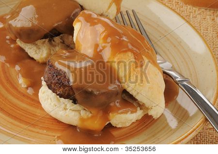 Biscuits Iwth Sausageand Gravy