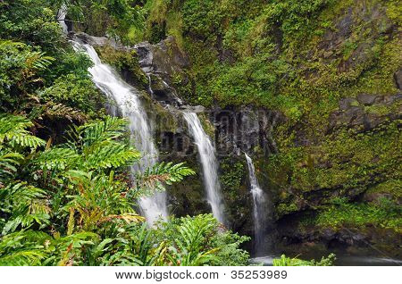 Waikani-vízesés, Maui, Hawaii