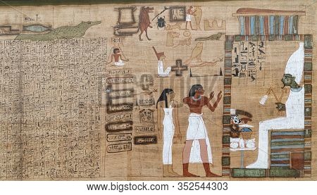 Karnak Temple In Luxor, Egypt. The Karnak Temple Complex, Commonly Known As Karnak, Comprises A Vast