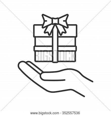 Present Linear Icon Vector Photo Free Trial Bigstock