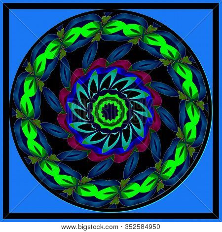 Abstract Decorative Astronira's Mandala In A Dark Colors