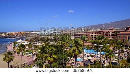 Tenerife,canary Islands,spain - March 15, 2019: View On H10 Costa Adeje Palace A Seafront Hotel With
