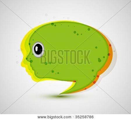 Vetor abstrato. Cara criativa. EPS 10