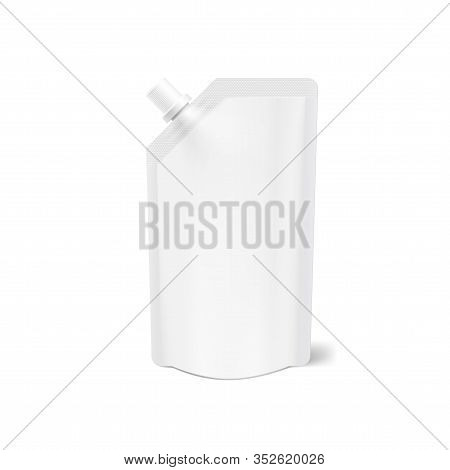 Realistic Blank Clear Spout Pouch Doy Bag