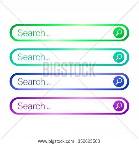 Search Web Form For Website, Element Of Interface - Vector