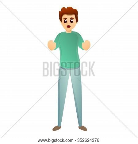Crazy Man Mental Hospital Icon. Cartoon Of Crazy Man Mental Hospital Vector Icon For Web Design Isol