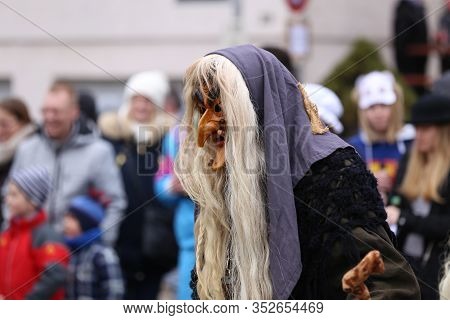 Laudenbach, Main-tauber-kreis, Germany - February 23, 2020: The Carnival Of Laudenbach