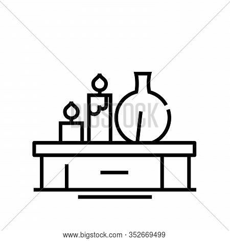 Aromatheraphy Line Icon, Concept Sign, Outline Vector Illustration, Linear Symbol.