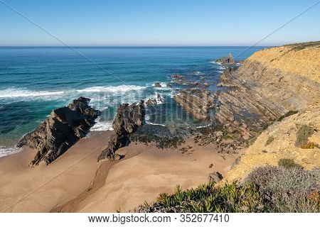 Praia Dos Machados Beach In Costa Vicentina, Portugal