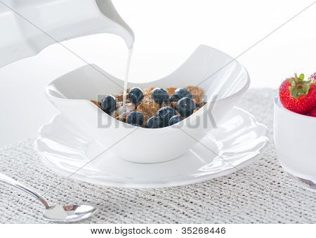 밀기 울의 아침 블루베리 조각