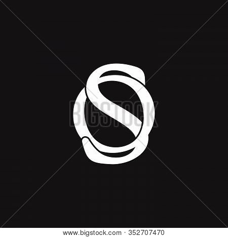 Letter Os Linked Simple Overlapping Design Symbol Logo Vector