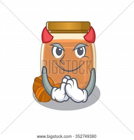Devil Walnut Butter Cartoon In Character Design
