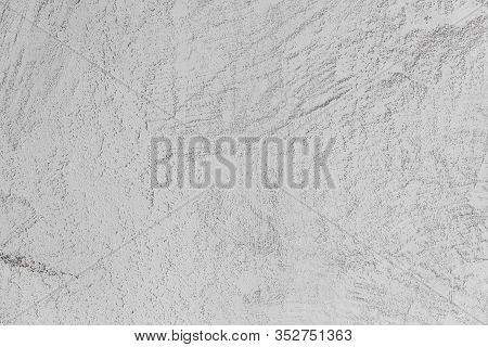 Exture Of Concrete And Plaster On The Wall. Lines In The Plaster. Texture Of Decorative Plaster Or S