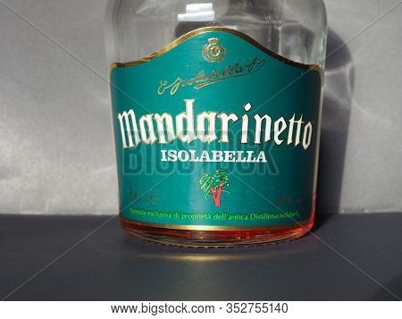 Turin - Jan 2020: Mandarinetto Isolabella Bottle