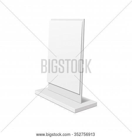 Outdoor Advertising Stand Banner. Illustration Isolated On White Background. Graphic Concept For You