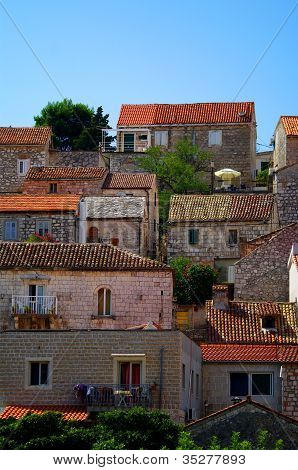 Gamle bydel Hvar Kroatien