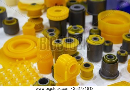 Products From Polyurethane On The Exhibition Stand. Industry