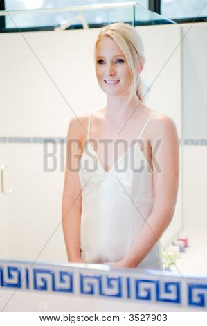 Woman In Bathroom