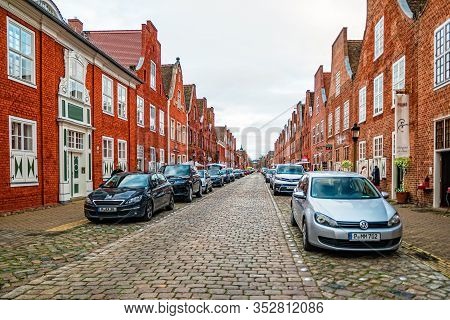 Street In The Dutch Quarter In Potsdam, Germany.