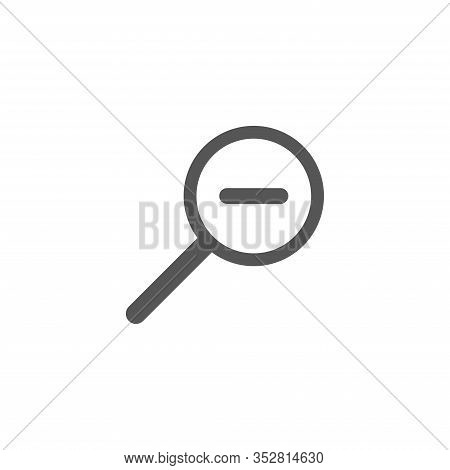 Magnifyingmagnifying Vector Icon. Search Icon Vector Isolated On White Background. Zoom Icon. In Ful