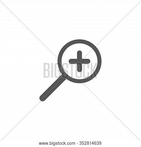 Magnifying Vector Icon. Search Icon Vector Isolated On White Background. Zoom Icon. In Full Screen I