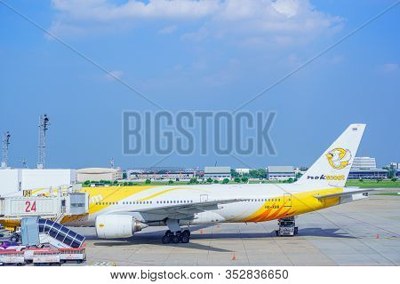 Don Mueang International Airport Dmk, Don Mueang/thailand - July 12 : Airplane Airliner Aircraft Nok