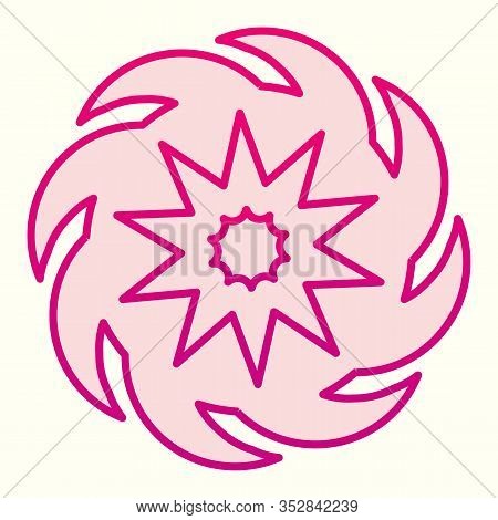 Black Hole Line Icon. Collapsar, Mattery And Time Space Harvester. Astronomy Vector Design Concept, 