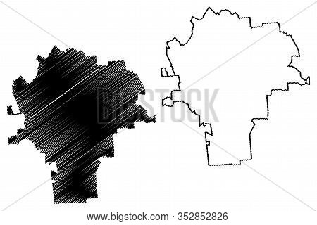 Syracuse City, New York (united States Cities, United States Of America, Usa City) Map Vector Illust