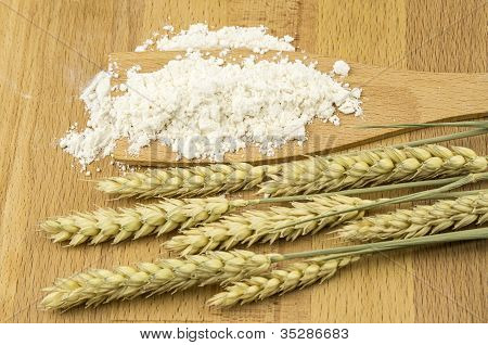 Farinha e grãos