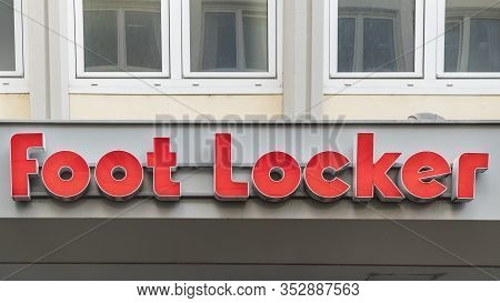 Trier, Germany - September 13, 2019: Foot Locker Store. It Is A Leading Global Athletic Footwear And