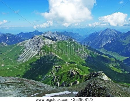 View From The Naafkopf Alpine Peak Located In Ratikon Border Alpine Mountain Massif Or Rätikon Grenz