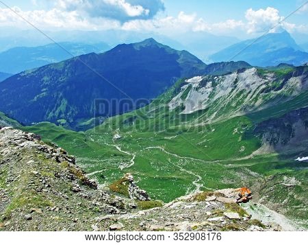 View From The Naafkopf Alpine Peak Located In Ratikon Border Alpine Mountain Massif Or Rätikon Grenz