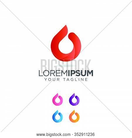 Abstract Business B Letter Logo Design Vector Isolate On White Background