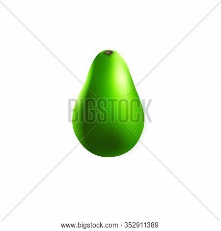 Avocado Fruit Illustration Abstract Business Logo Design Vector Isolate On White Background