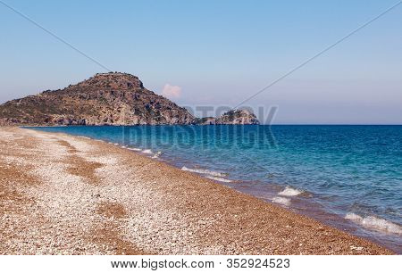 Afandou Beach, Pebble Beach, Mediterranean Sea, Rhodes, Greece