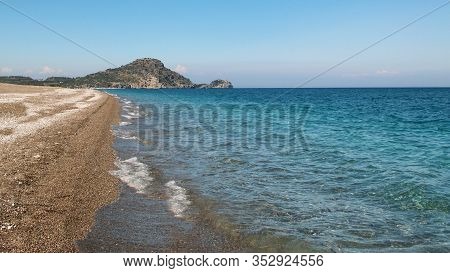 Afandou Beach, Pebble Beach, Mediterranean Sea, Rhodes, Greece